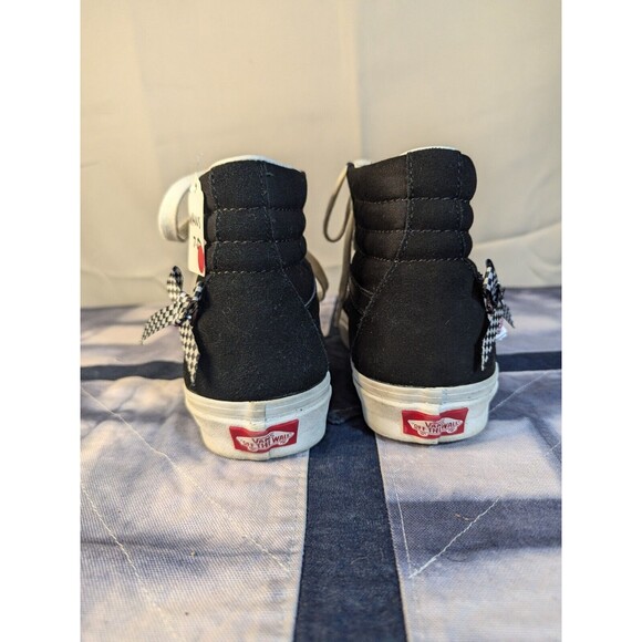 Women's Size 7.5 - VANS Sk8-Hi Top Black/True White Sneakers Skater [W08] - Picture 3 of 7